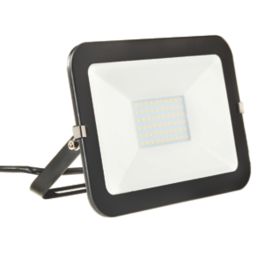 Brackenheath iSpot Outdoor LED Slimline Floodlight Black 50W 4500lm