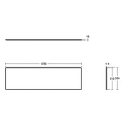 Ideal Standard Unilux Plus+ Front Bath Panel 1795mm White
