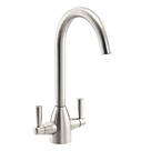 Streame by Abode Zermat Swan Dual-Lever Mono Mixer Brushed Nickel