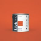 LickPro  Matt Orange 01 Emulsion Paint 2.5Ltr