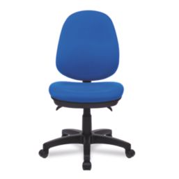 Nautilus Designs Java 300 Medium Back Task/Operator Chair No Arms Blue