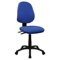 Nautilus Designs Java 300 Medium Back Task/Operator Chair No Arms Blue