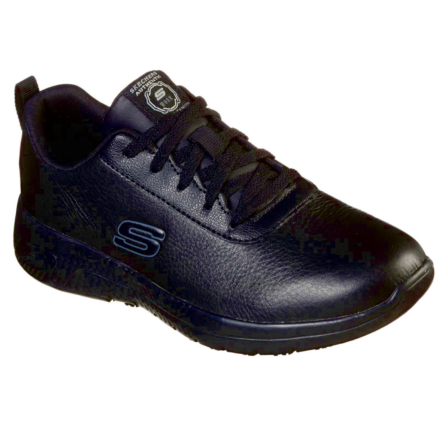 Skechers Marsing Gmina Size 7 Womens Black Occupational Work Trainers (757PR)