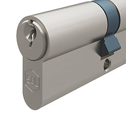 Smith & Locke 6-Pin Euro Double Cylinder Lock 40-50 (90mm) Silver 2 Pack