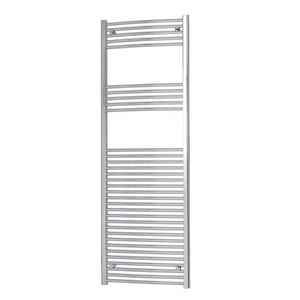 Flomasta 1800mm x 600mm 2146BTU Chrome Curved  Towel Radiator