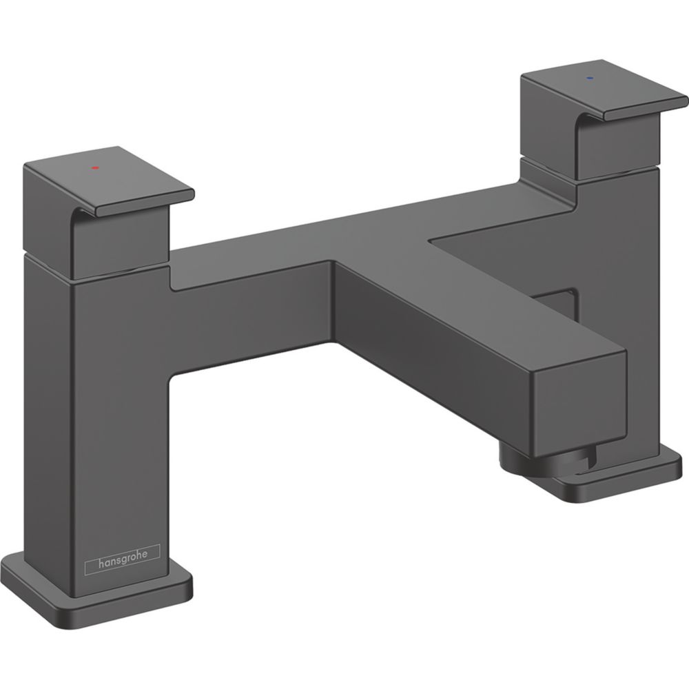 NRG Bathroom Bath Filler Mixer Tap Square Dual Handle Tub Level Faucet - 4