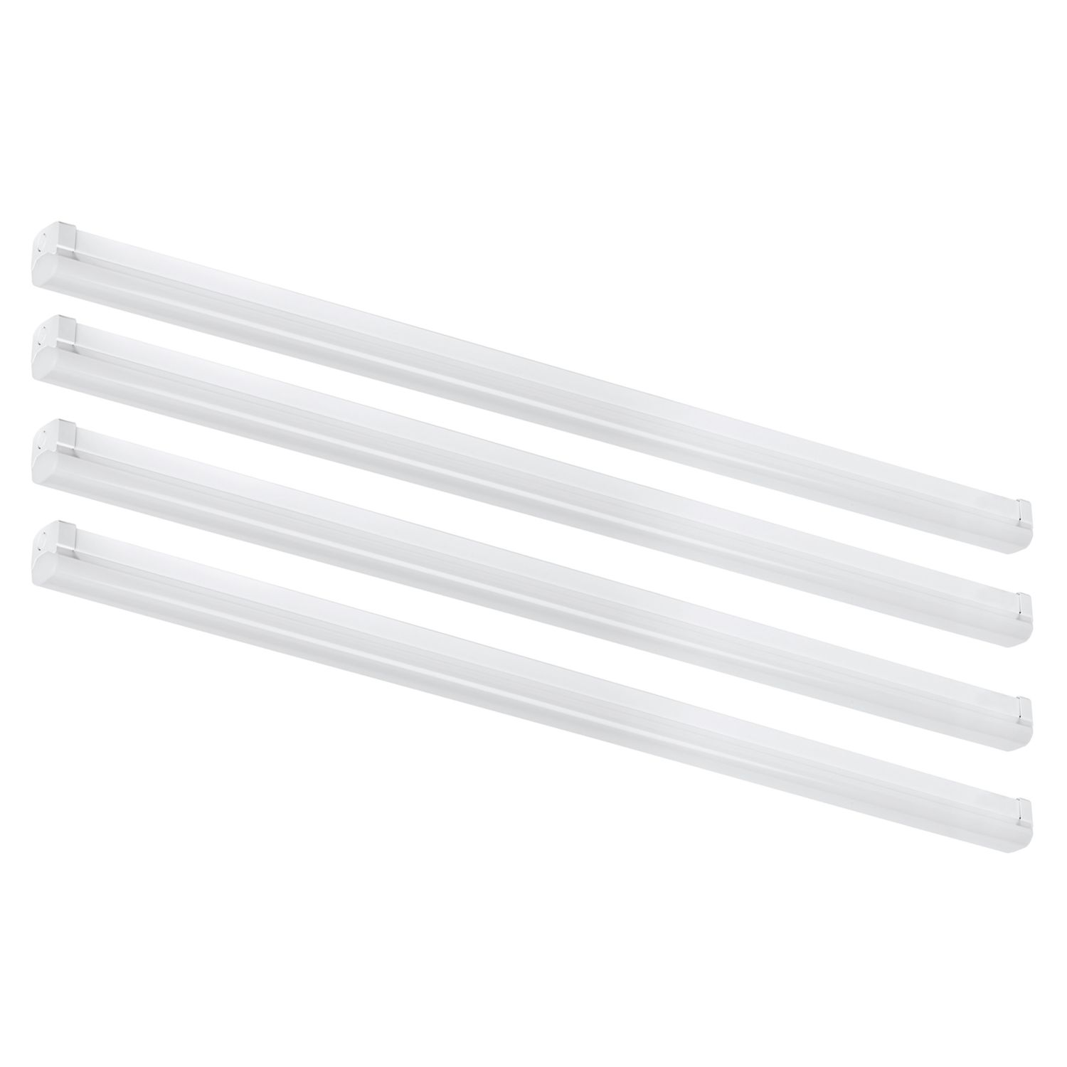 4lite Torre Single 4ft LED Battens 20/40W 5400lm 230V 4 Pack (757VH)