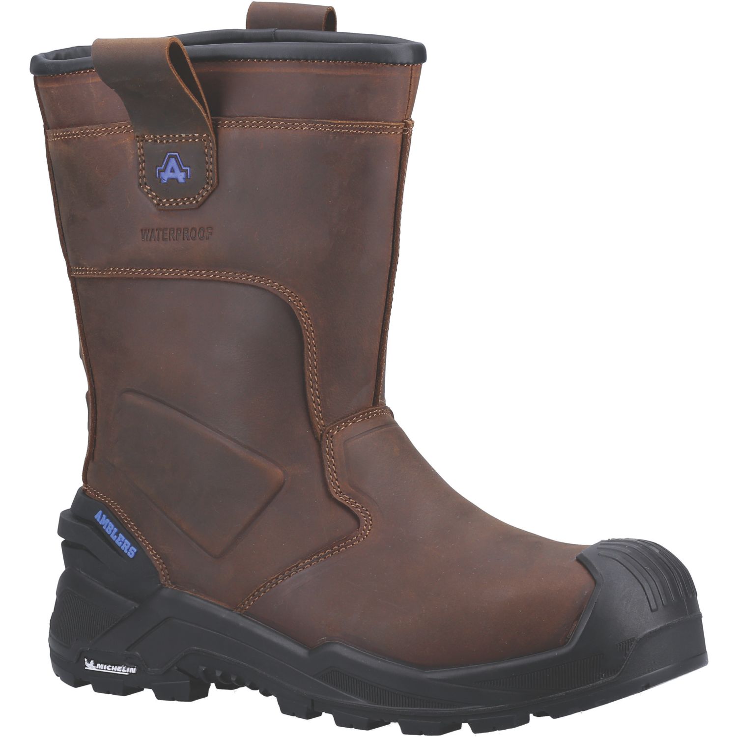 Amblers 983C Conqueror Size 9 Brown Waterproof Safety Rigger Boots (757VU)
