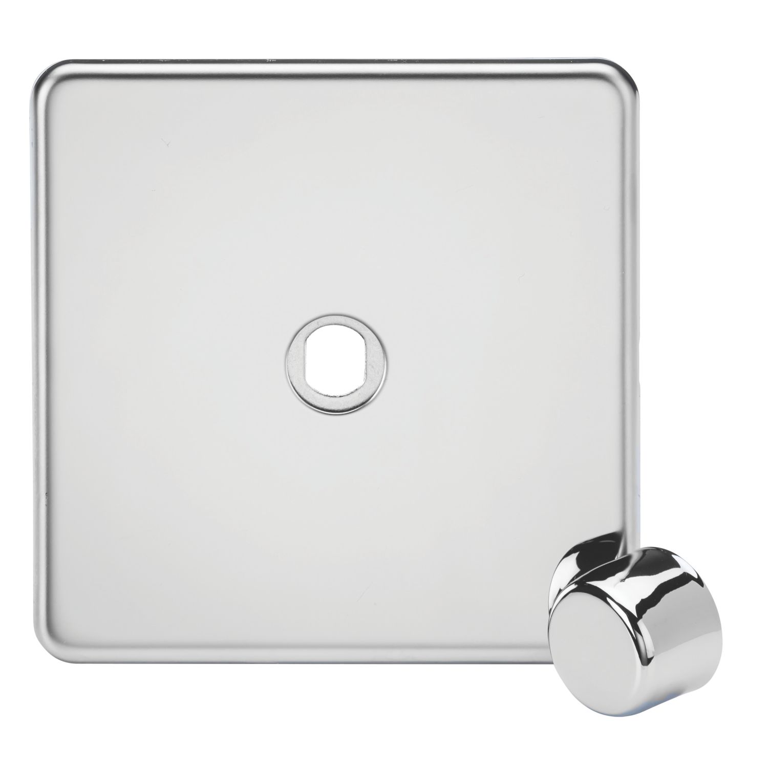 Knightsbridge Screwless 1-Gang Modular Dimmer Switch Polished Chrome (757YA)
