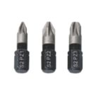 Erbauer  1/4" Hex Shank Mixed Diamond Impact Screwdriver Bits 3 Pieces