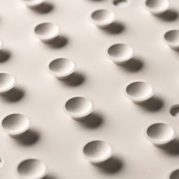 Croydex Hygiene 'N' Clean Rubagrip Bath Mat White 740mm x 340mm