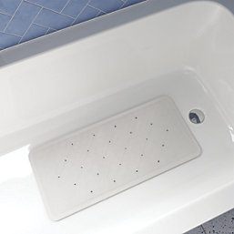 Croydex Hygiene 'N' Clean Rubagrip Bath Mat White