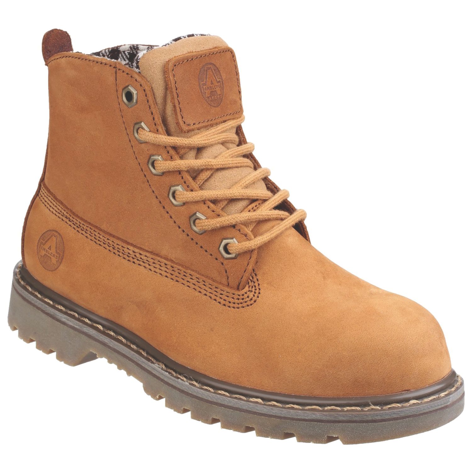 Amblers 103 Size 7 Womens Brown Steel Toe Cap Safety Boots (7584T)