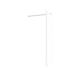 Palermo Showerwall Glass Polished Chrome 1950mm x 800mm x 8mm