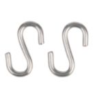 Essentials S-Hooks Steel 30 x 3mm 4 Pack
