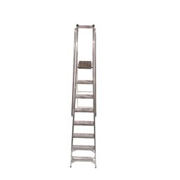 Lyte Aluminium 2.71m 8 Step Platform Step Ladder With Handrail