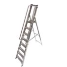 Lyte Aluminium 2.71m 8 Step Platform Step Ladder With Handrail