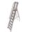 Lyte Aluminium 2.71m 8 Step Platform Step Ladder With Handrail