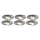 4lite  Tilt  Fire Rated GU10 Downlights Chrome 6 Pack