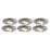 4lite  Tilt  Fire Rated GU10 Downlights Chrome 6 Pack