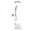 Mira Evoco Rear-Fed Concealed Brushed Nickel Thermostatic Built-In Mixer Shower with Diverter & Bath Fill