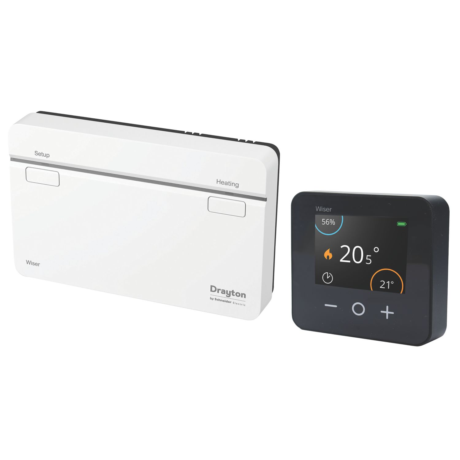 Drayton Wiser Wireless Heating Internet-Enabled One-Channel Smart Thermostat Kit Anthracite (758KA)