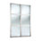 Spacepro Shaker 2-Door Sliding Wardrobe Door Kit White Frame Mirror Panel 1489mm x 2260mm