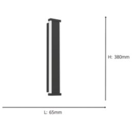Eglo Neviano Outdoor LED Wall Light Black 3.7W 1200lm