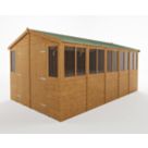 Rowlinson  9' x 15' (Nominal) Apex Shiplap T&G Timber Workshop