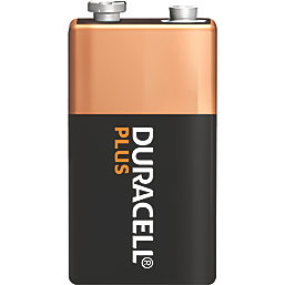 Duracell Plus 9V Alkaline Batteries 4 Pack