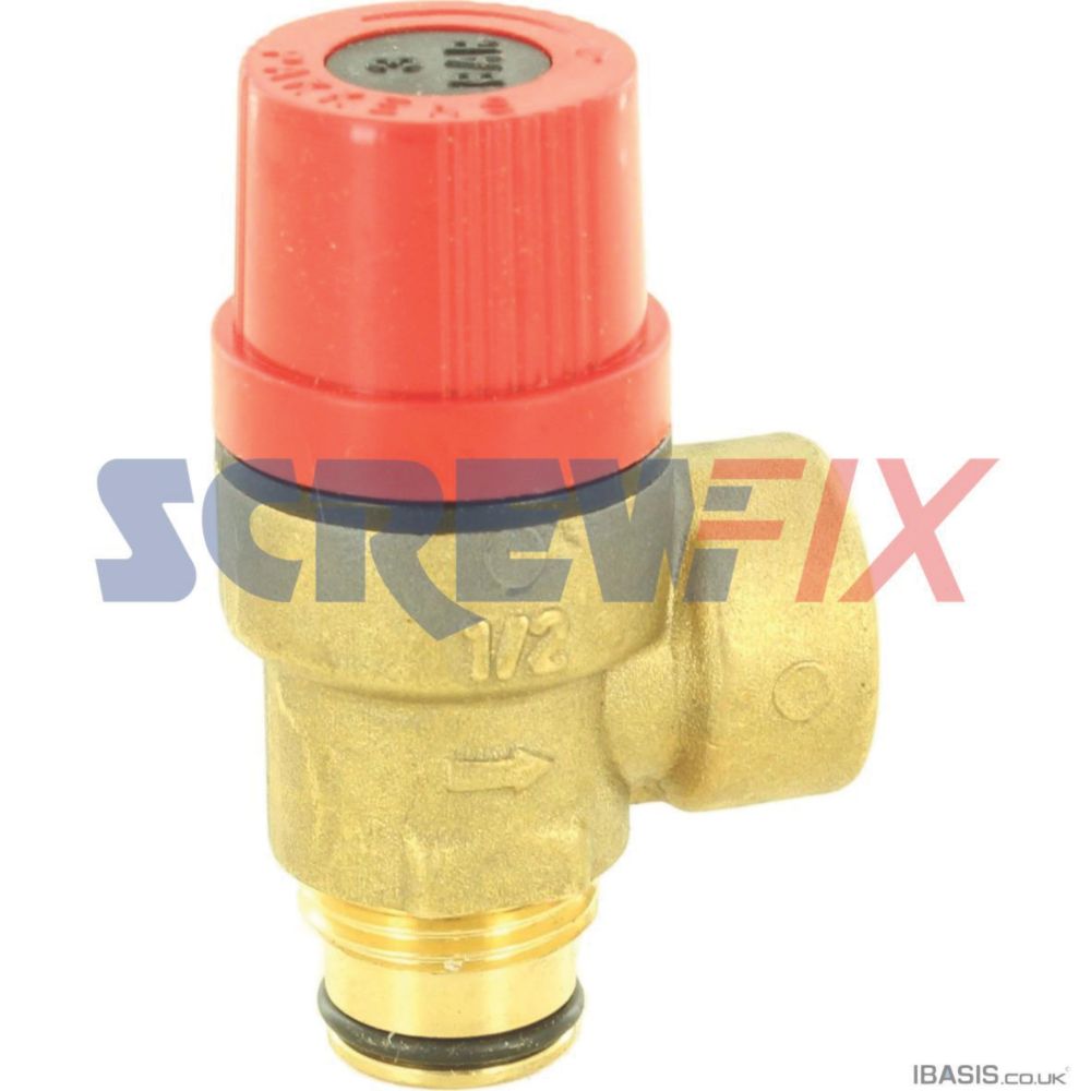 Heatline D003202557 3Bar Pressure Relief Valve Screwfix