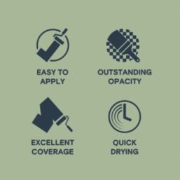 LickPro  2.5Ltr Green 14 Vinyl Matt Emulsion  Paint