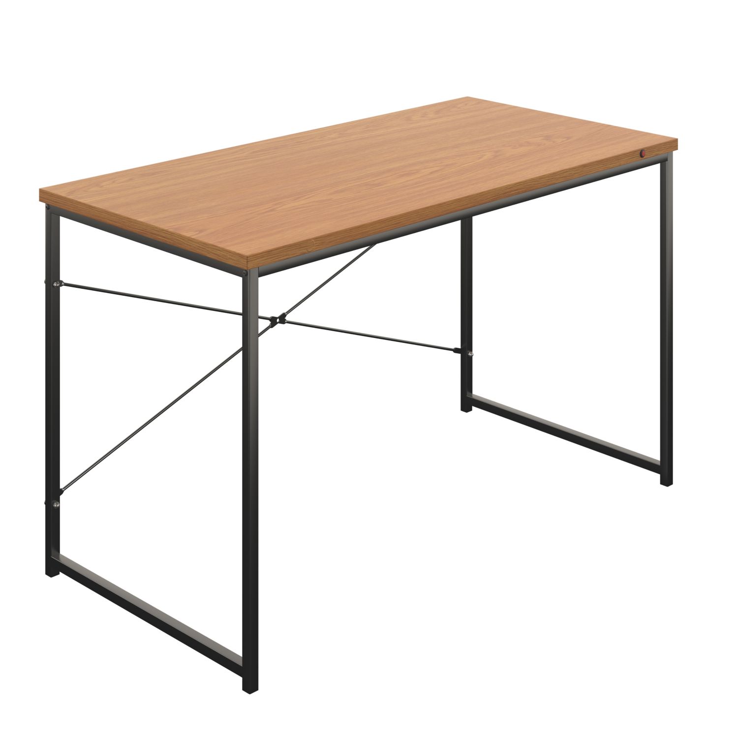 TC Group Okoform Rectangular Heated Desk Nova Oak/Black 600mm x 1200mm (758TT)