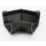 FloPlast  uPVC 135° Square Gutter Angle Black 114mm