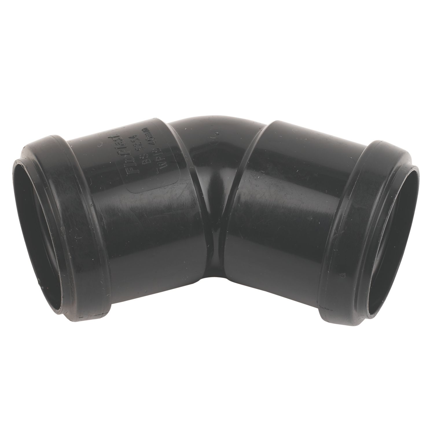 FloPlast Push-Fit Bend Black 135° 40mm (75948)