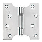 Smith & Locke  Satin Stainless Steel Grade 13 Fire Rated Parliament Hinges 102x102mm 2 Pack