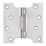 Smith & Locke  Satin Stainless Steel Grade 13 Fire Rated Parliament Hinges 102mm x 102mm 2 Pack