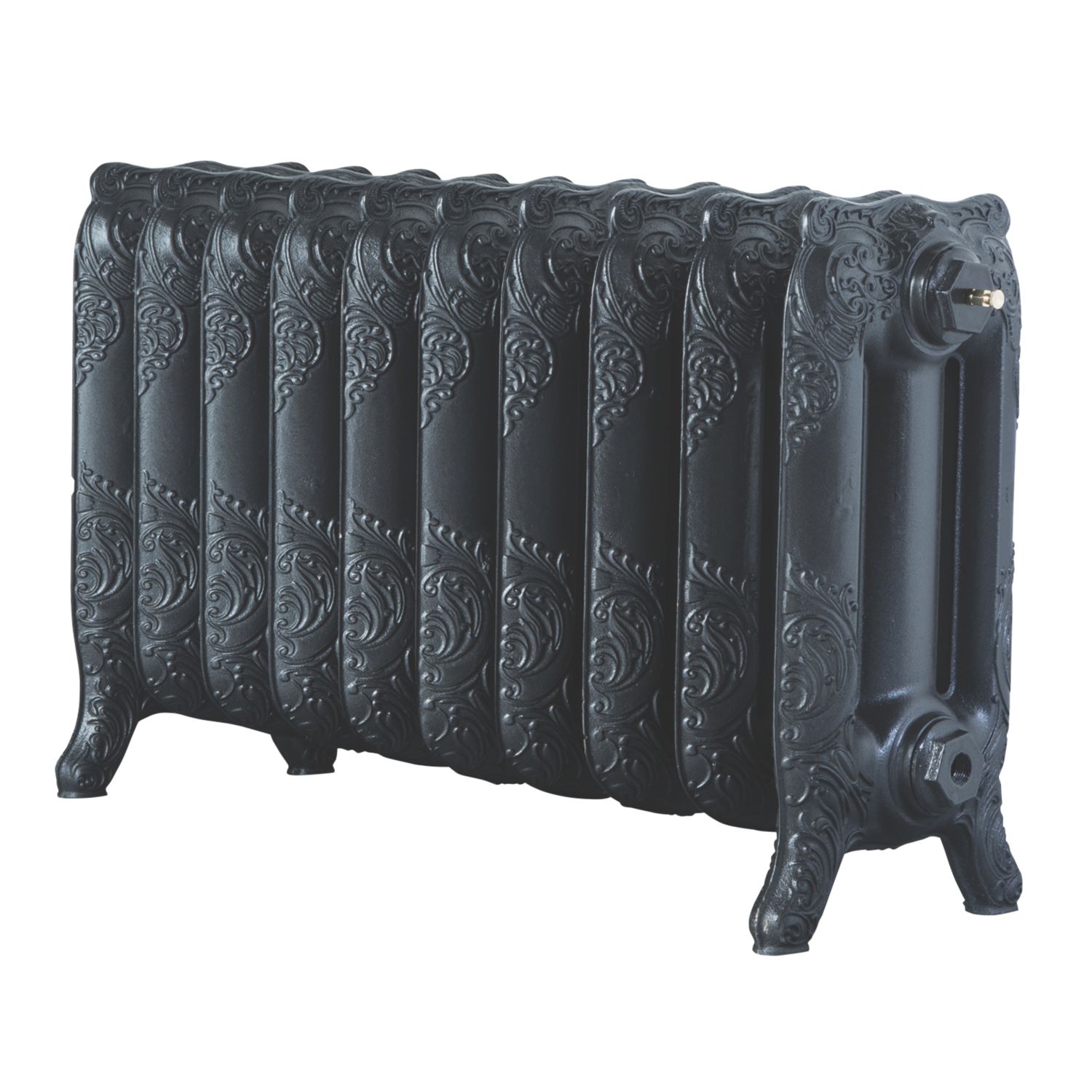 Arroll 470mm x 834mm 3070BTU Pewter Cast Iron 3 Column Radiator (7594P)
