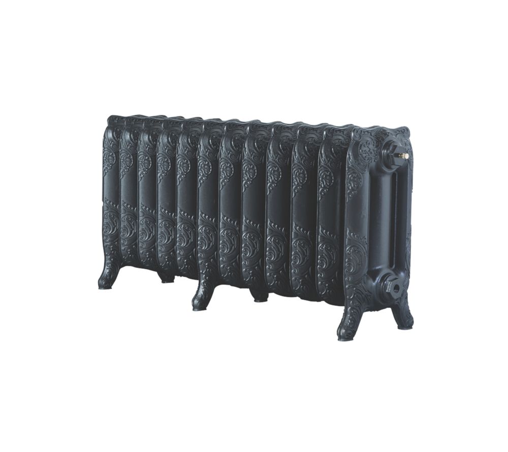 Arroll 470mm x 994mm 3685BTU Pewter Cast Iron 3 Column Radiator - Screwfix