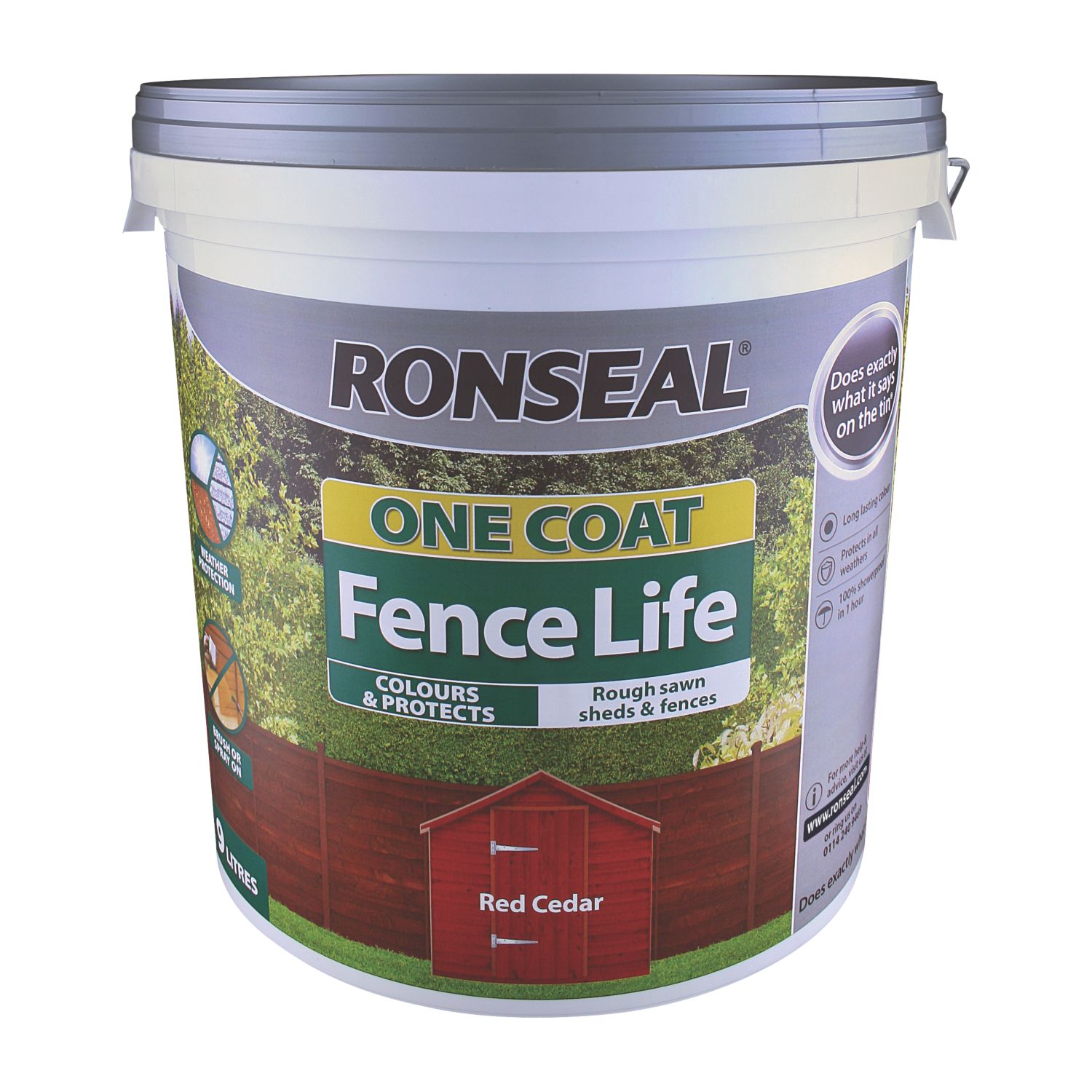 Ronseal 9Ltr Red Cedar Shed & Fence (7599R)