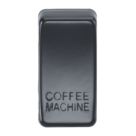 Knightsbridge 'COFFEE MACHINE' Switch Cover Matt Black
