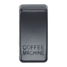 Knightsbridge 'COFFEE MACHINE' Switch Cover Matt Black