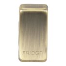 Knightsbridge 'FRIDGE' Switch Cover Antique Brass