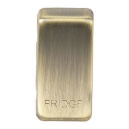 Knightsbridge 'FRIDGE' Switch Cover Antique Brass