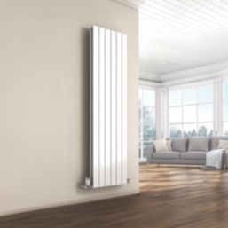 Reina Flat Double 1600mm x 292mm 2288BTU White Vertical Designer Radiator