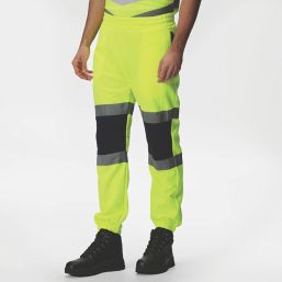 Regatta Pro Hi-Vis Joggers Yellow/Navy X Large 35" W 28" L