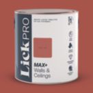 LickPro Max+ 2.5Ltr Red 02 Matt Emulsion  Paint