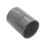 FloPlast Solvent Weld Straight Couplers 32mm x 32mm Anthracite Grey 5 Pack