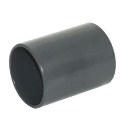 FloPlast Solvent Weld Straight Couplers 32mm x 32mm Anthracite Grey 5 Pack