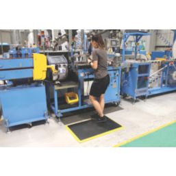 COBA COBAelite Diamond Anti-Fatigue Floor Mat Black 0.9m x 0.6m x 18mm